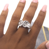 Stainless Steel Chunky Silver Ring - DARING