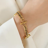18K Gold Plated Number 1 Bracelet Chain - EDGY