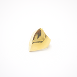 18K PVD Gold Plated Geometric Chunky Statement Ring - EXTREME