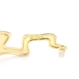 14K Gold Plated Swirl Irrglar Necklace Choker