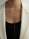 18K Gold Plated Waterproof Lariat - ANGELIC