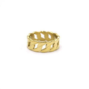 18K Gold Plated Chain Ring - CHAINZ