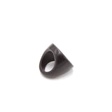 Concave Black Wood Ring - POWER