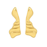 18K Gold Plated Irregular Stud Earrings - SHAPELY