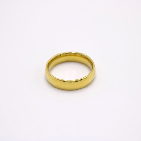 14K Gold Plated 5MM Band Ring - STACK THICC